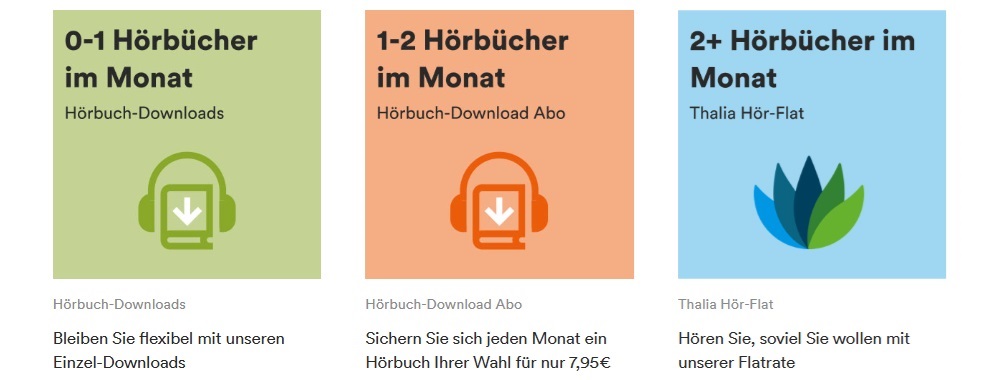Thalia Hörbuch Abos und Kosten